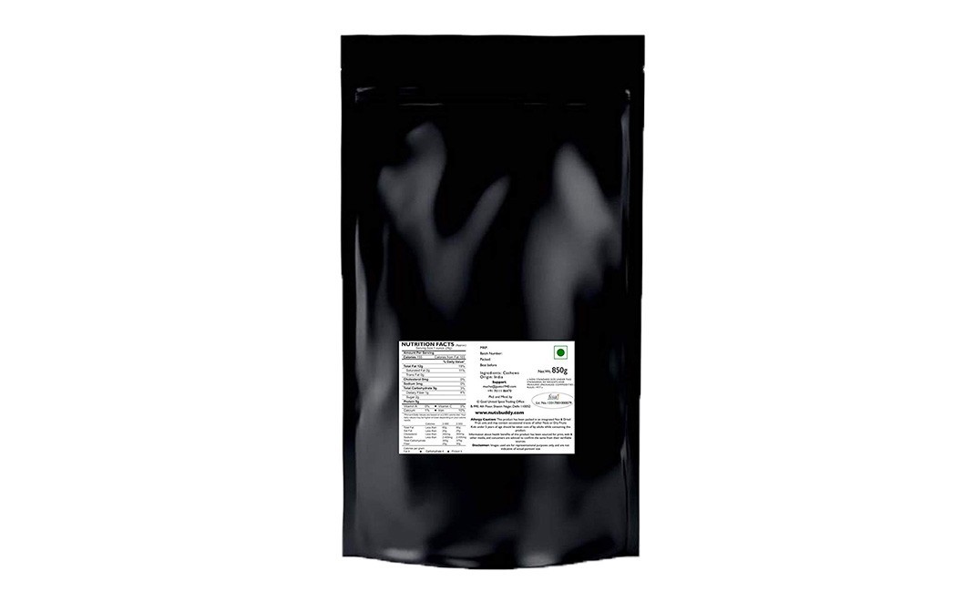 Nuts Buddy Cashew Nuts    Pack  850 grams